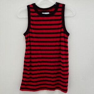 Current Elliott The Easy Muscle Stripe Tank in Red Size 1